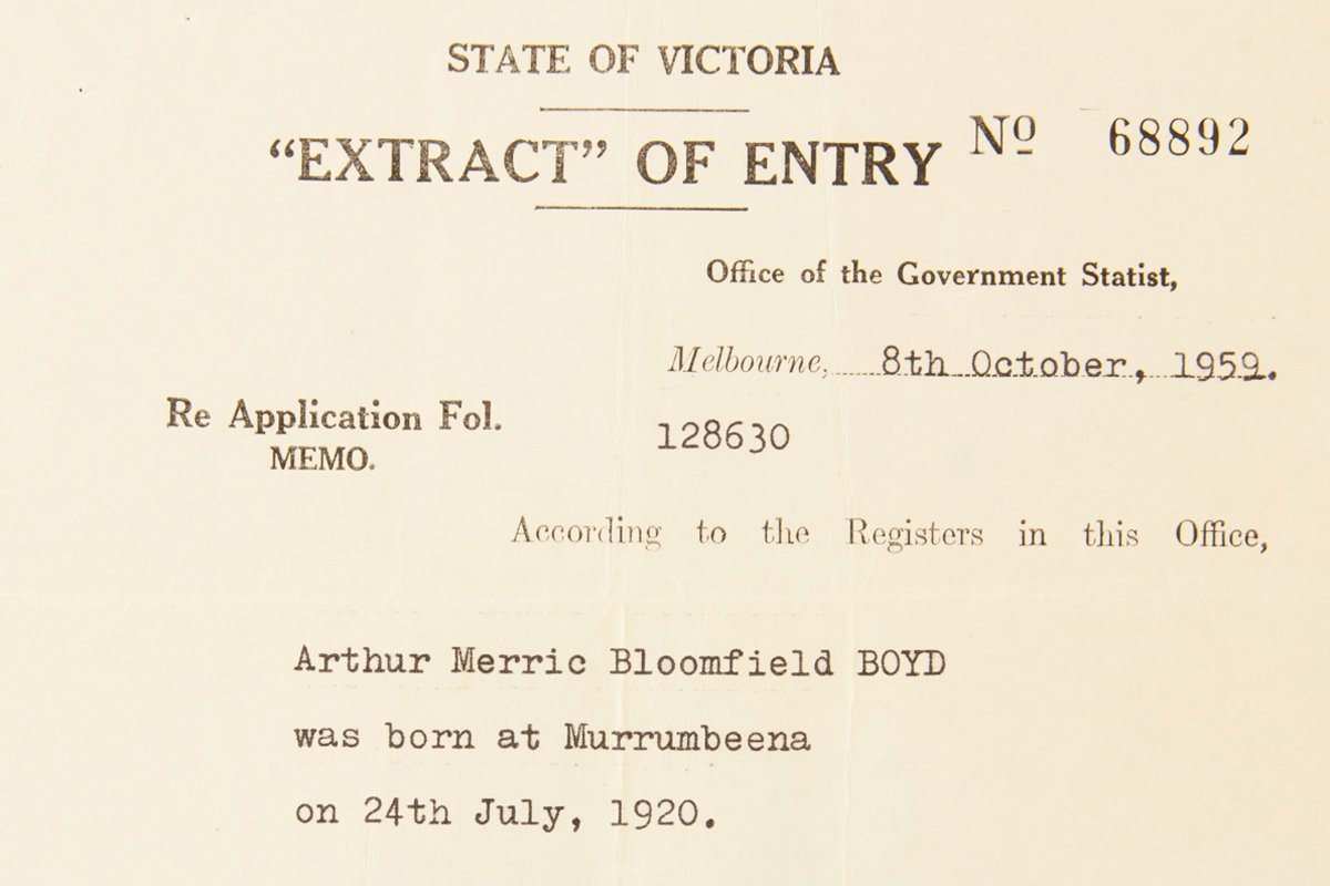 Arhur Boyd birth record
