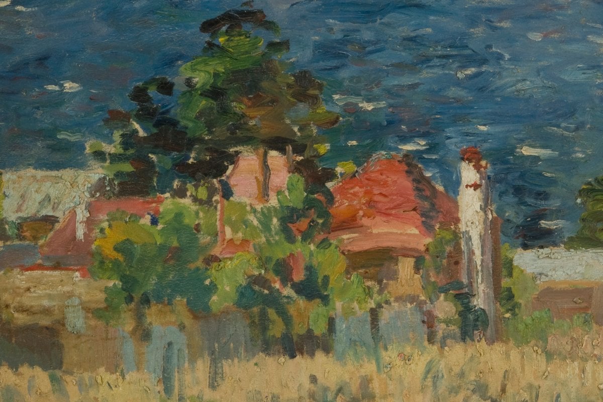 Arthur Boyd, Houses at Eden, 1939 detail