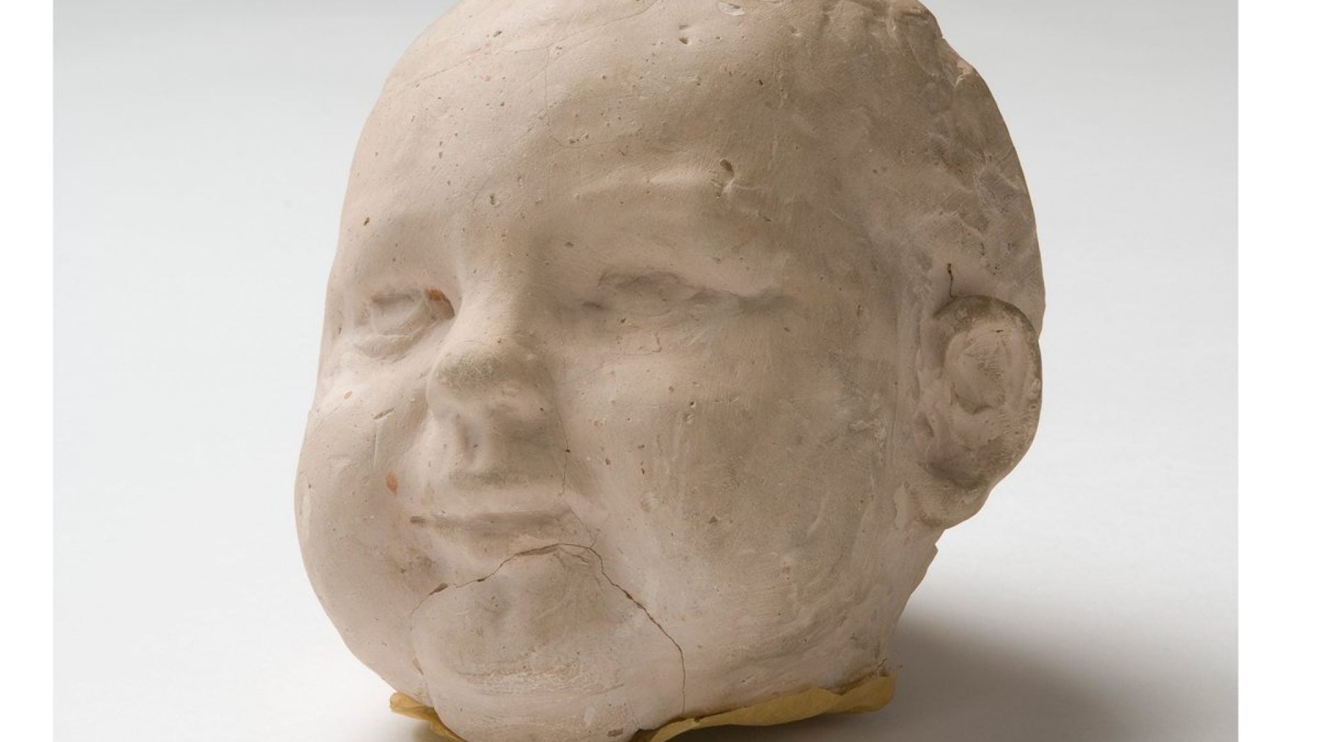 Ceramic cast of a baby head