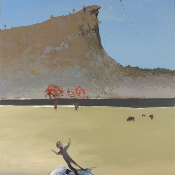 Abstract landscape artwork by Arthur Boyd