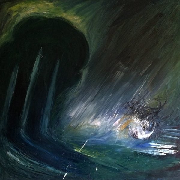 Abstract dark painting by Arthur Boyd