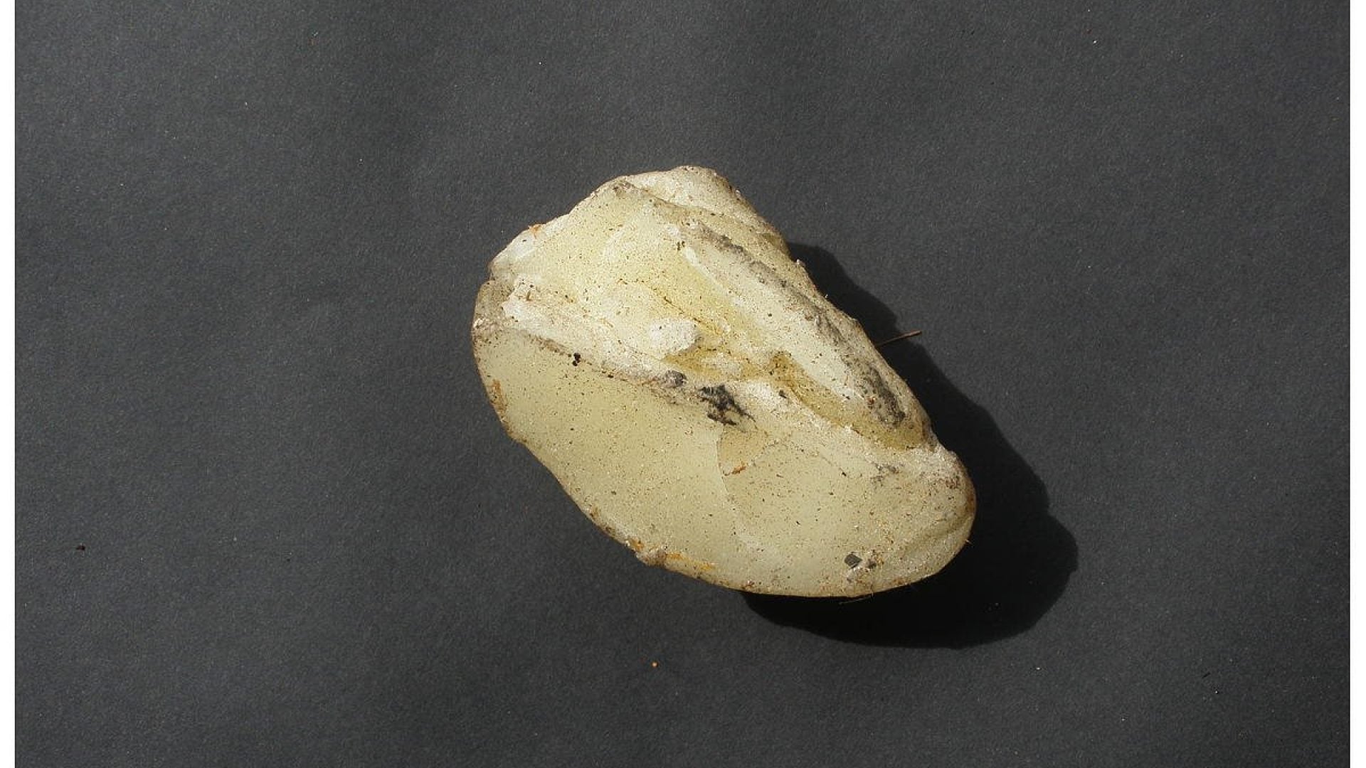 A small clump of beeswax