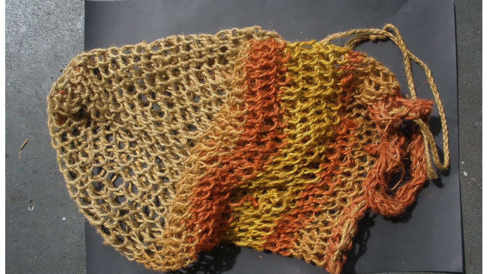 A woven bag