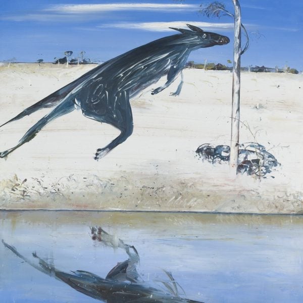 Arthur Boyd, 'Reflected kangaroo', c1976, oil on canvas