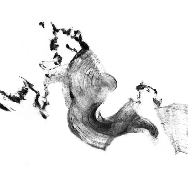 Abstract black and white artwork