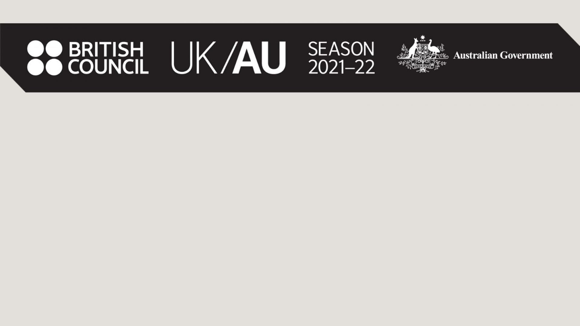 British council logo, UK/AU Season 2021-22 logo, Australian Government logo