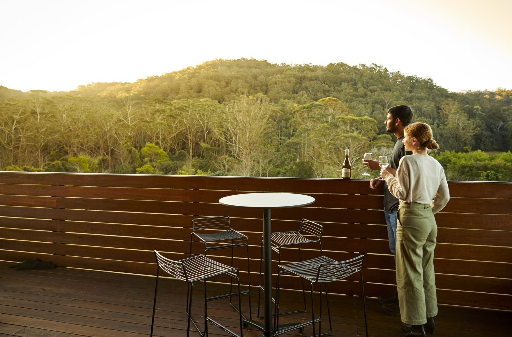 Shared breezeway/balcony spaces on The Bridge