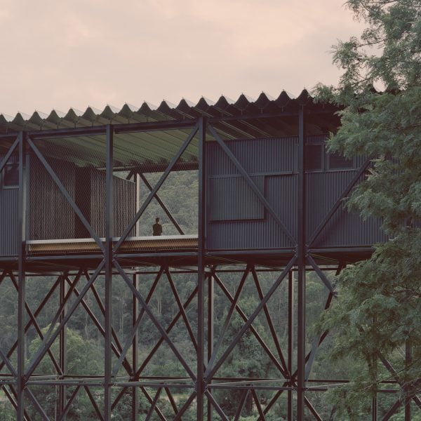 Contemporary architecture in the forest