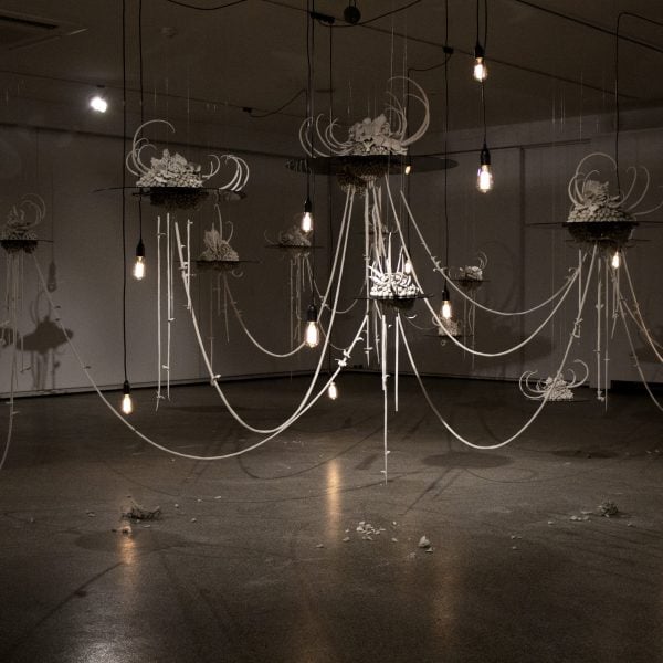 'Still Life from a Distant Memory: a Winter Study Before Dawn' site-specific ephemeral installation, 2021. Photo: Jennifer Brady