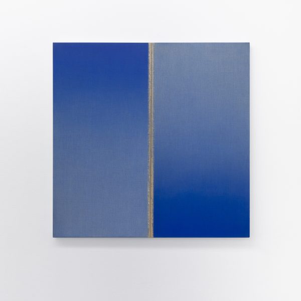 'Slow Motion' 2020, acrylic on Italian linen, 120 x 120cm diptych Photo: Jessica Maurer Photography