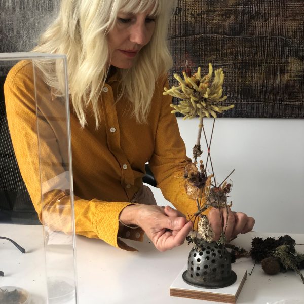 Christina Newberry in her studio. Photo: Paul Thomas