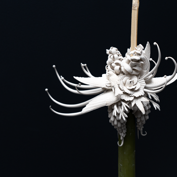 'Bamboo Study III' (detail) site-specific ephemeral installation, 2022. Photo: Lawrence Zeng