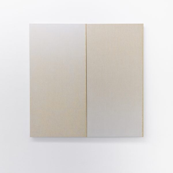'Slow motion vi' 2020, acrylic on Italian linen, 120 x 120cm diptych. Photo: Jessica Maurer Photography