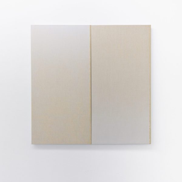 'Slow motion vi' 2020, acrylic on Italian linen, 120 x 120cm diptych. Photo: Jessica Maurer Photography