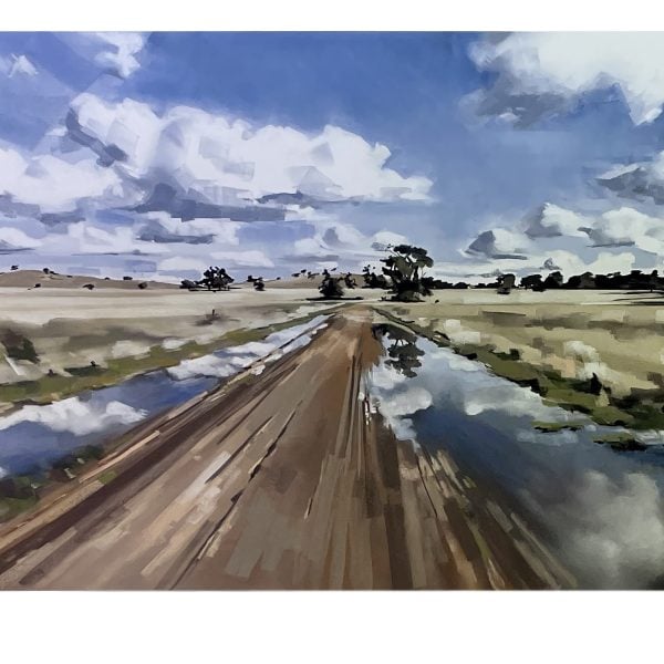 Amy Dynan 'After the rain' 100cm x150cm, pastel on paper