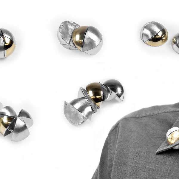 Sphere III: a multipurpose object designed to be played with and can be worn as a brooch. 
Photo: Jacki Stone