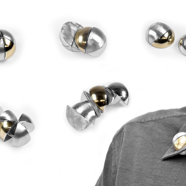 Sphere III: a multipurpose object designed to be played with and can be worn as a brooch. 
Photo: Jacki Stone