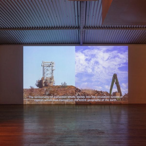 ‘Metabolic Scales’, (video installation) 20123, Open Spatial Workshop. BETTER NATURE Earthen, Cement Fondu, Sydney. Photo: Jessica Maurer