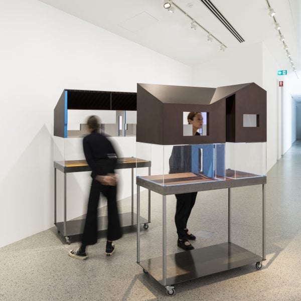 'ENTER', Lyon Housemuseum Galleries, 2019. Esther Stewart, The space has been creating for something to happen, 2018/2019. Curated by Corbett Lyon and Fleur Watson. Exhibition and graphic design: Tin & Ed. Photography: Tobias Titz.
