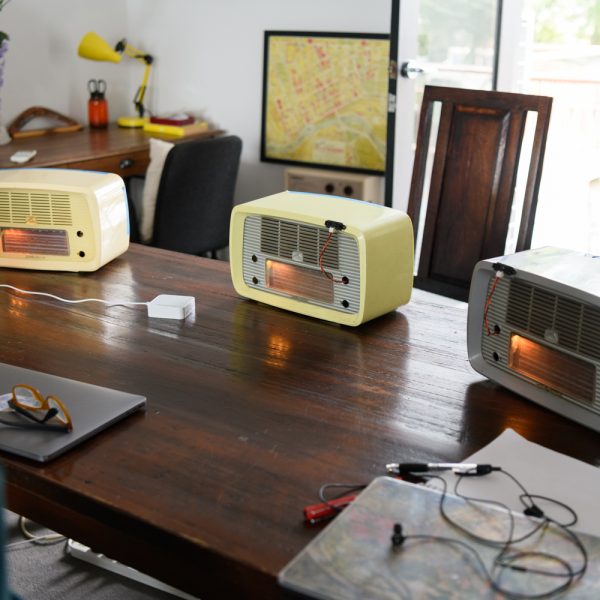 Roslyn Oades & Collaborators, The Enormous Radio, prototype development. Photo: Sarah Walker
