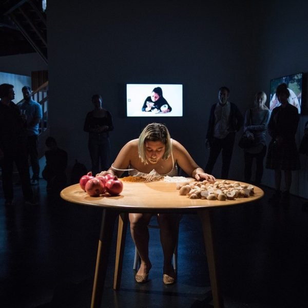'Bite Your Tongue', 40 min live performance. Photo: Kelvin Lau