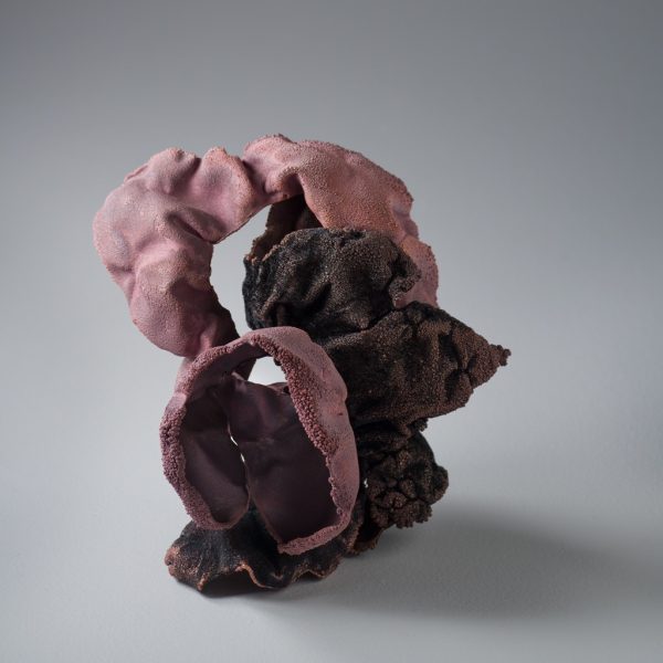 Michaela Pegum, Unseen I, 2022, copper, satin, velvet, 165 x 185 x 155. Photo: Matthew Stanton