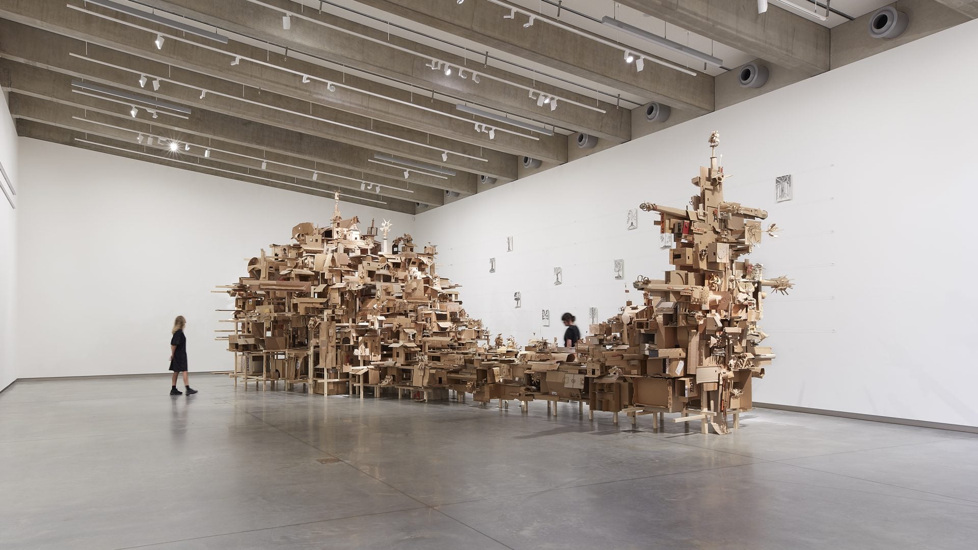 Large wooden installation