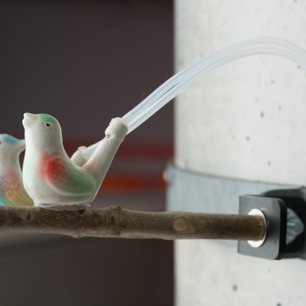Bird Song, 2019. Ceramic bird whistle, air, sound, microcontroller.
Photo Credit: Matthew Stanton.