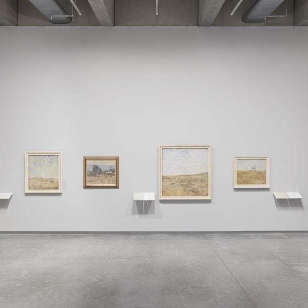 Landscape paintings in exhibition