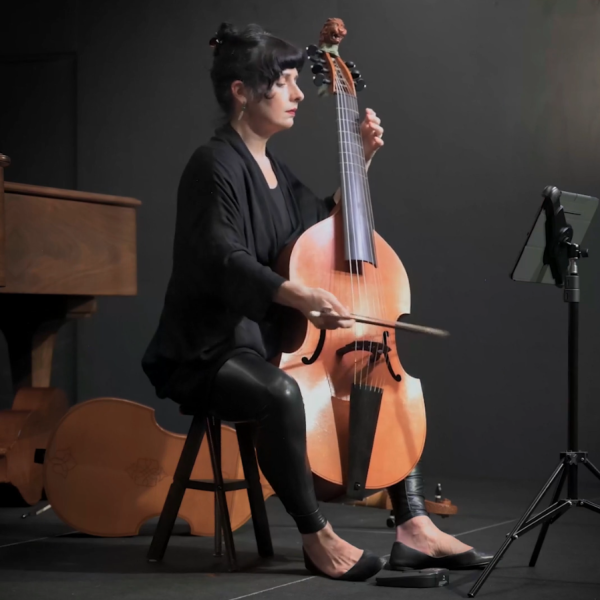 Woman playing cello