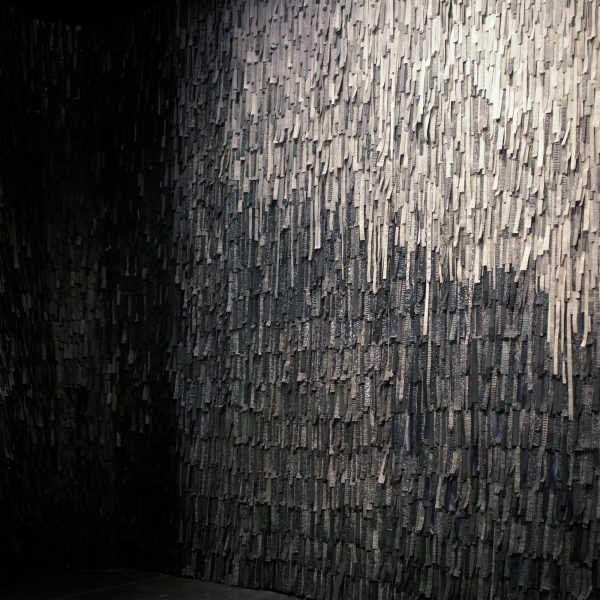 Bridget Hillebrand, 'Into the Deep' 2025, Linocut, silverleaf on washi paper, organza. 'Into the Deep' Photo: Bridget Hillebrand
