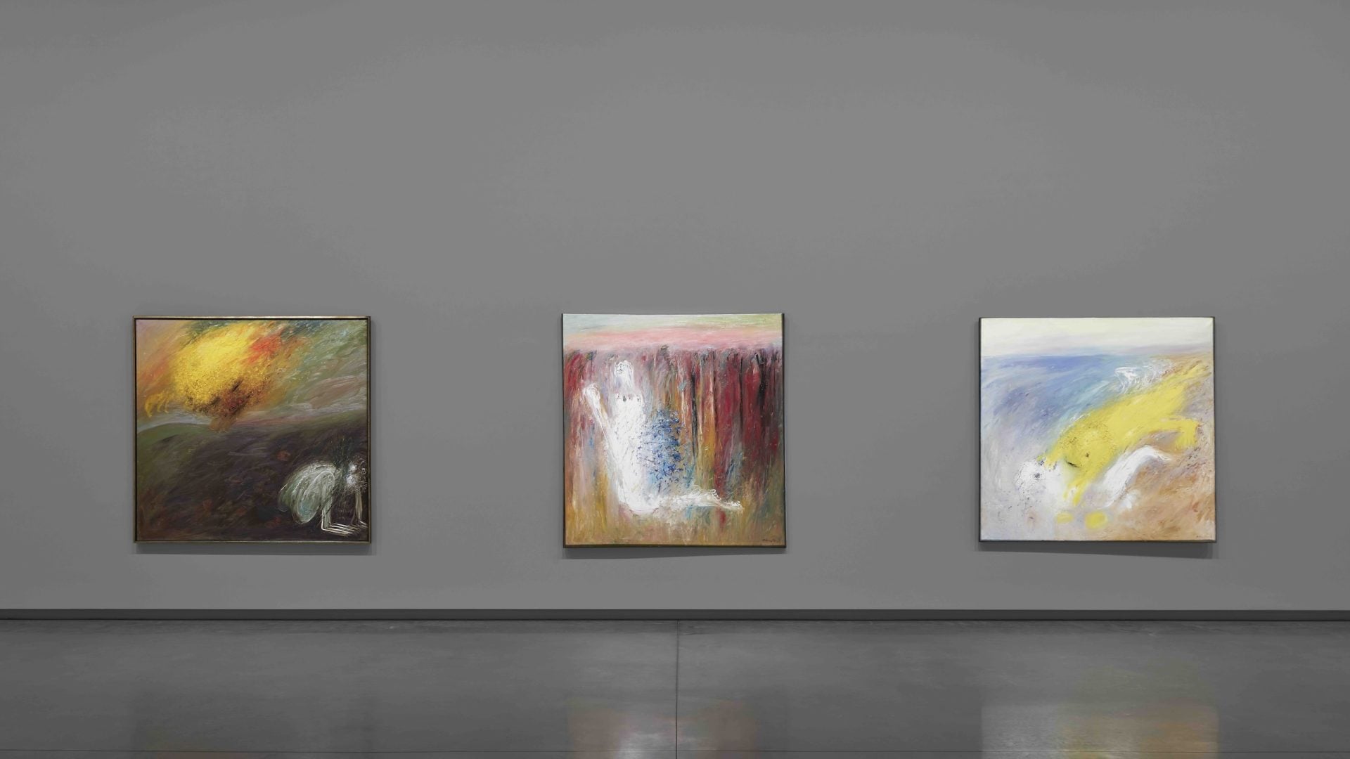 3 artworks on a wall