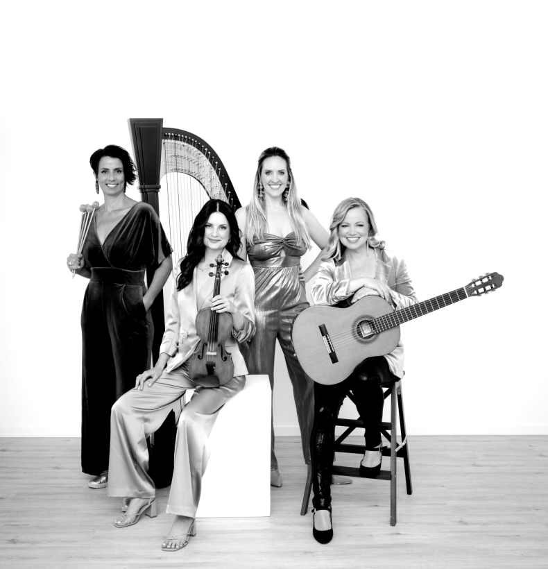 Quartet of women smiling